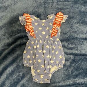 Caden Lane Bubble Romper - Stars and Stripes